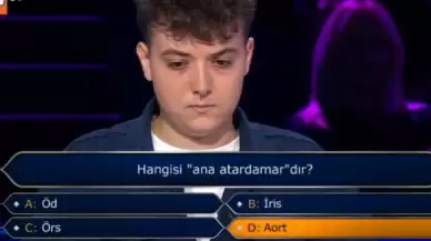 Ana Atardamar Nedir? Kim Milyoner Olmak İster'de Aort Sorusu ve Cevabı