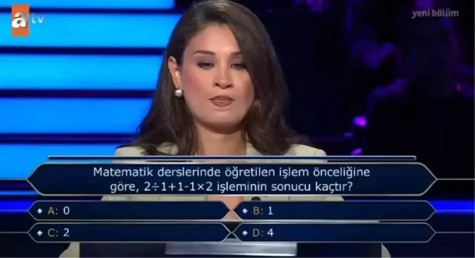 Matematik Derslerinde Öğretilen İşlem Önceliği: 2+1+1-1×2 İşlemi Cevabı Nedir?