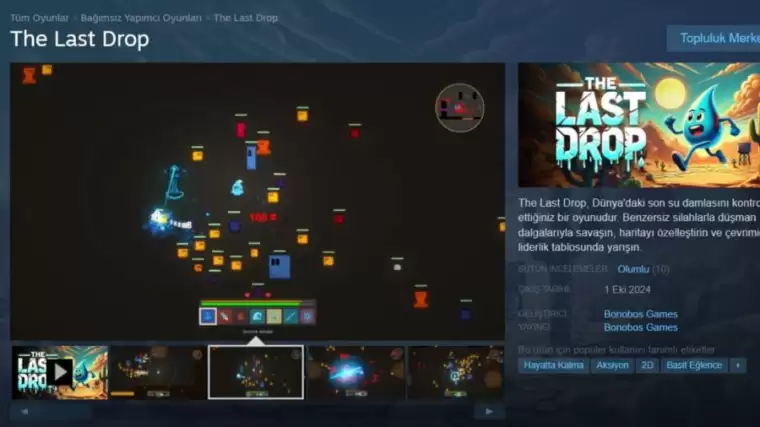 Ruhi Çenet The Last Drop Steam'de var mı