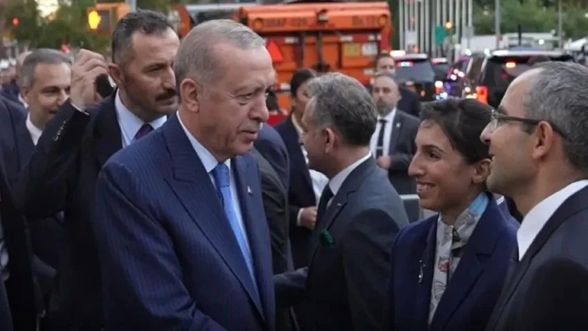 Hafize Gaye Erkan ABD'de Erdoğan'ı Karşıladı! Eski Merkez Bankası Başkanı New York'ta Sürpriz İsim Oldu